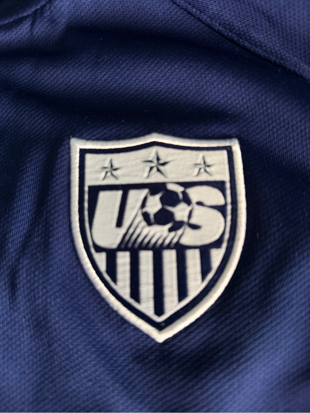 US Soccer Nike Blue Jacket with Red Zipper